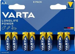Baterie "Longlife Power", AA, 8 ks, VARTA