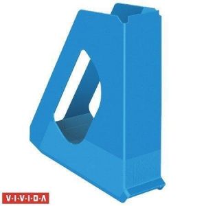 Stojan na časopisy "Europost", Vivida modrá, 68 mm, plast, ESSELTE