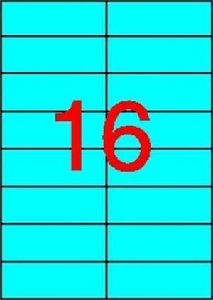 Etiketa, 105 x 37mm, modrá, 320 ks/bal., APLI