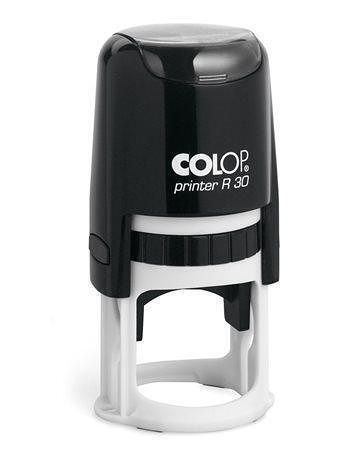 Razítko, kulaté, COLOP "Printer R30", modrý polštářek