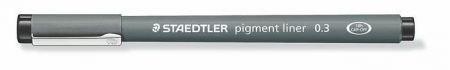 Liner "Pigment Liner", černá, 0,3 mm, STAEDTLER