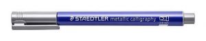 Kaligrafický popisovač "Design Journey Metallic Calligraphy", stříbrná, STAEDTLER 8325-81 
