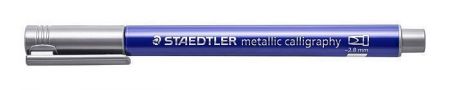 Kaligrafický popisovač "Design Journey Metallic Calligraphy", stříbrná, STAEDTLER 8325-81 
