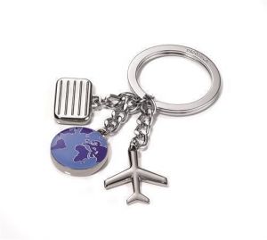 Klíčenka "World Traveler", 3 přívěšky, TROIKA