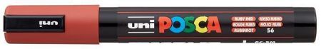 Akrylový popisovač "Posca PC-5M", rubínová červená, 1,8-2,5 mm, UNI