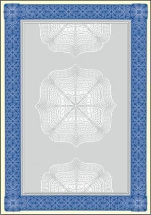 Papír s motivem Diplom, modrá, A4, 185g, SIGEL