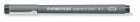 Liner "Pigment Liner", černá, 0,1 mm, STAEDTLER