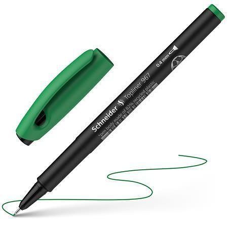 Liner "Topliner 967", zelená, 0,4mm, SCHNEIDER