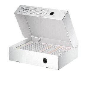 Archivační box "Infinity", bílá, A4, 80 mm, horizontální, LEITZ