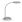 Stolní lampa "Joy", stříbrná, LED, MAUL 8200695