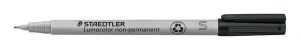 Nepermanentní popisovač, "Lumocolor 311 S", černá, OHP, 0,4 mm, STAEDTLER