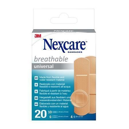 Leukoplast "Nexcare Universal", voděodolná, 20ks, 3M