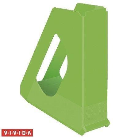 Stojan na časopisy "Europost", Vivida zelená, 68 mm, plast, ESSELTE