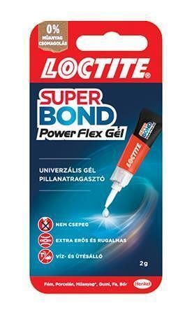 Vteřinové lepidlo "Loctite Super Bond Power Flex Gel", gel, 2 g, HENKEL 2996208