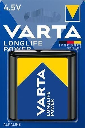 Baterie plochá 3LR12, 4,5 V, 1 ks v balení, VARTA "High Energy"