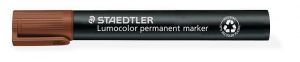 Permanentní popisovač "Lumocolor 350", hnědá, klínový hrot, STAEDTLER