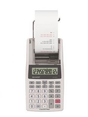 Kalkulačka "EL-1611V", s tiskem, 12 číslic, 2 barvy tisku, SHARP EL1611V