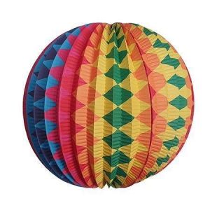 Papírový lampion, barevný, kulatý, 22 cm, 1018014001-1