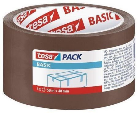 Balicí páska "Basic 58573", hnědá, 48 mm x 50 m, TESA