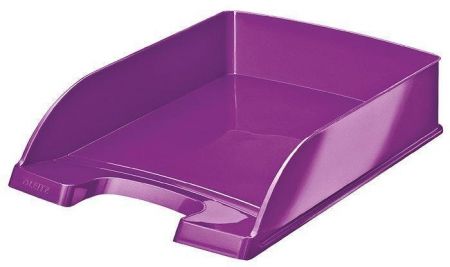 Odkladač "Wow", fialová, plast, LEITZ