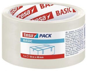 Balící páska "Basic 58572", průhledná, 48 mm x 50 m, TESA