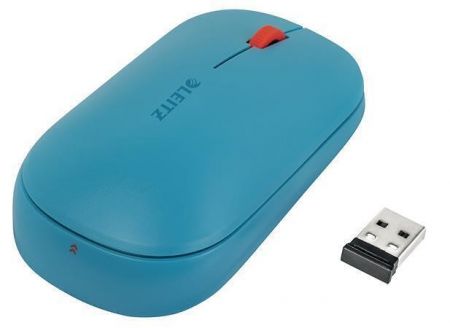 Myš "Cosy", modrá, bezdrátová, Bluetooth, LEITZ 65310019