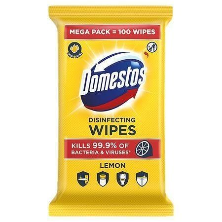 Vlhčené ubrousky "XXL Citron", 100 ks, DOMESTOS 