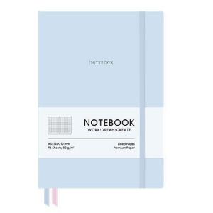 Zápisník "Genius", Soft Blue, A5, čtverečkovaný, 96 listů, tvrdé desky, SHKOLYARYK A5-7113