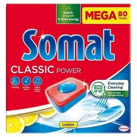 Tablety do myčky "Classic", Lemon, 80 ks, SOMAT 31050132