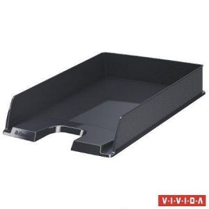Odkladač "Europost", Vivida černá, plast, ESSELTE