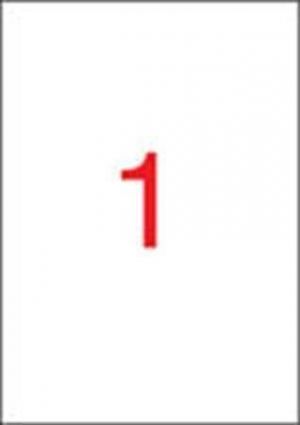 Etiketa, ILC, 210x297 mm, jednořadé, 100 ks/bal., APLI