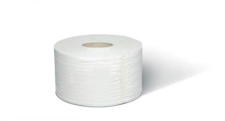 Toaletní papír, systém T2, 1vrstvý, průměr 19 cm, TORK "Universal mini jumbo", bílý
