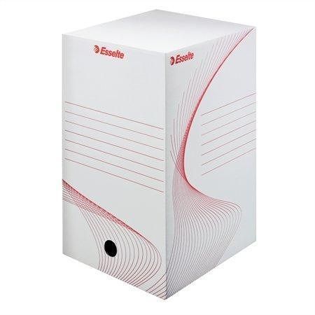 Archivační krabice "Boxy", bílá, 200 mm, A4, karton, ESSELTE