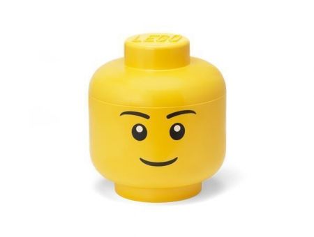 Úložný box ve tvaru hlavy minifigurky, Boy, velký, LEGO 40321724