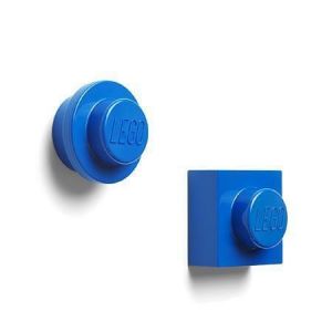 Magnet, modrá, 2 různé tvary, LEGO 40101731