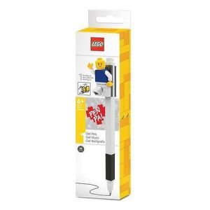 Gelové pero, černá, 0,7 mm, sada s minifigurkou, LEGO 52601