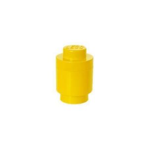 Úložný box ve tvaru kulaté kostky, žlutá, LEGO 40301732