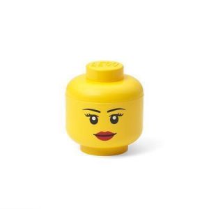Úložný box ve tvaru hlavy minifigurky, Girl, mini, LEGO 40331725