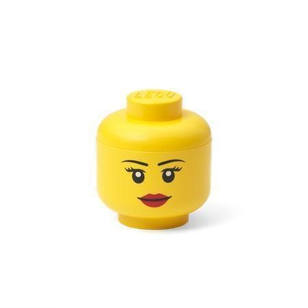 Úložný box ve tvaru hlavy minifigurky, Girl, mini, LEGO 40331725