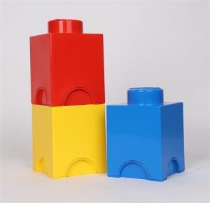 Úložný box ve tvaru kostky, modrá, LEGO 40011731