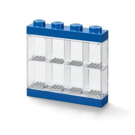 Vitrína pro 8 minifigurek, modrá, LEGO 40650005