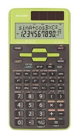 Kalkulačka vědecká "EL-531", zeleno-černá, 273 funkcí, SHARP EL531TGGR