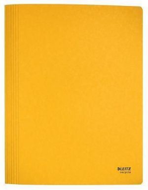 Desky s rychlovazačem "Recycle", žlutá, A4, karton, LEITZ 39040015