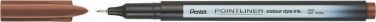Liner "Pointliner", ořechově hnědá, 0,4 mm, PENTEL S40-E