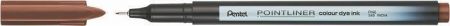 Liner "Pointliner", ořechově hnědá, 0,4 mm, PENTEL S40-E
