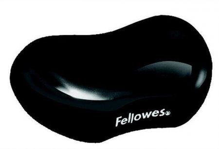 Gelová podložka zápěstí, FELLOWES "Crystal Gel", mini, černá