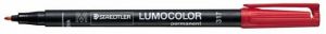 Permanentní popisovač "Lumocolor 317 M", červená, 1 mm, OHP, STAEDTLER