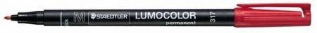 Permanentní popisovač "Lumocolor 317 M", červená, 1 mm, OHP, STAEDTLER