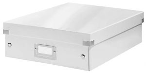 Organizační krabice "Click&Store", bílá, velikost M, laminovaný karton, LEITZ