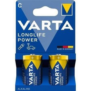 Baterie "Longlife Power", Typ C - LR14, 2 ks, bez plastu, VARTA 4914121422
